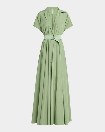 Norma Kamali Light Green Shirt Long Dress