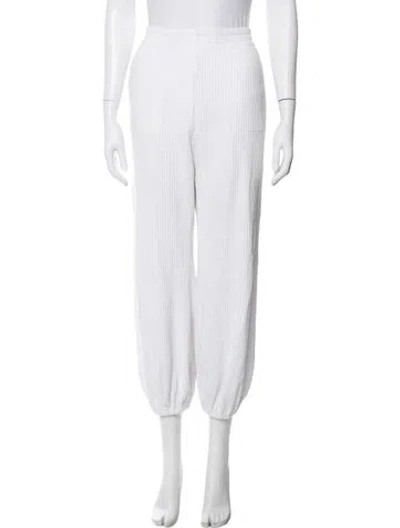 Pre-owned Norma Kamali Sweatpants In White