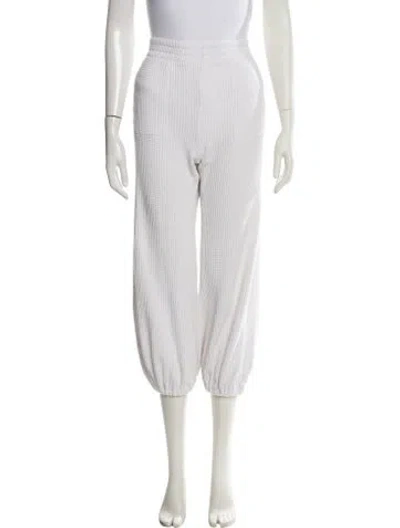 Pre-owned Norma Kamali Sweatpants In White