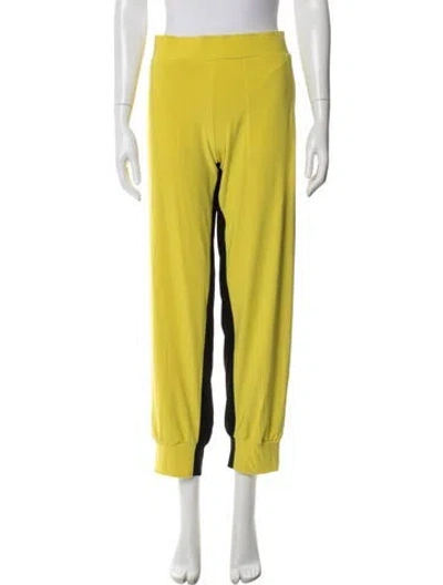 Pre-owned Norma Kamali Sweatpants In Yellow