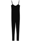 Norma Kamali Sweetheart-neck Jumpsuit In Black