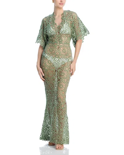 Norma Kamali Swim Cover-up Dress In Vintage Green