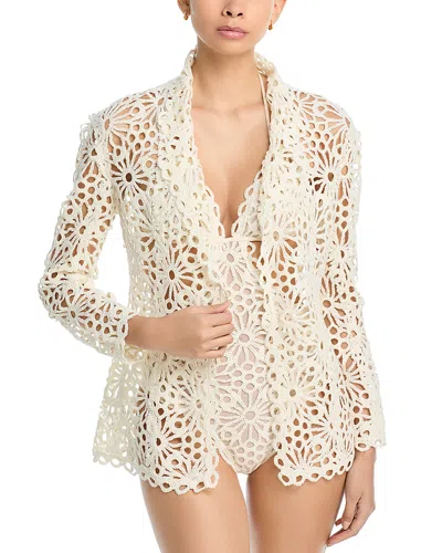Norma Kamali Swim Cover-up Jacket In White