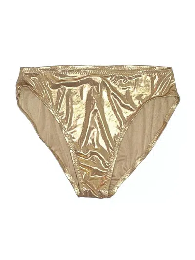 Pre-owned Norma Kamali Swimsuit Bottoms In Gold