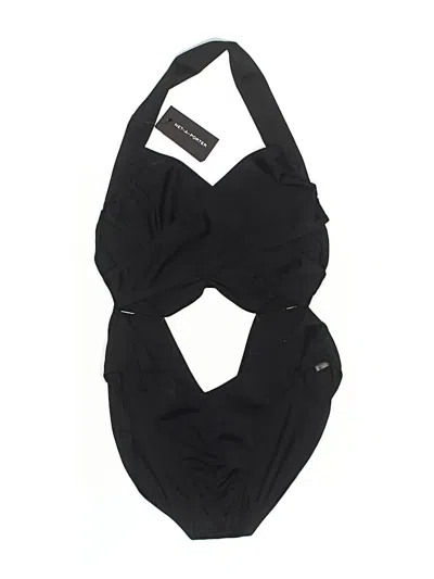 Pre-owned Norma Kamali Swimsuit Top Black Solid Pattern Swimwear