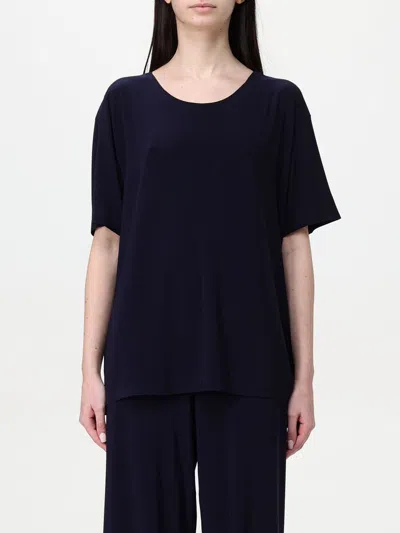 Norma Kamali T-shirt  Woman Color Blue