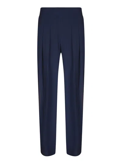 Norma Kamali Tailored Trousers With High Waist And Pleats In Black