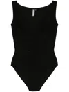 Norma Kamali Black Tara Bodysuit In Black
