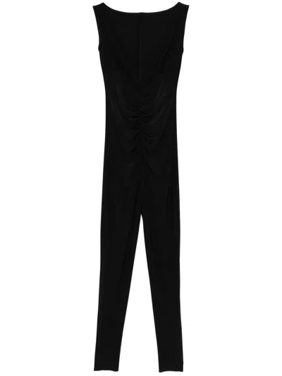 Norma Kamali Tara Jumpsuit In Black