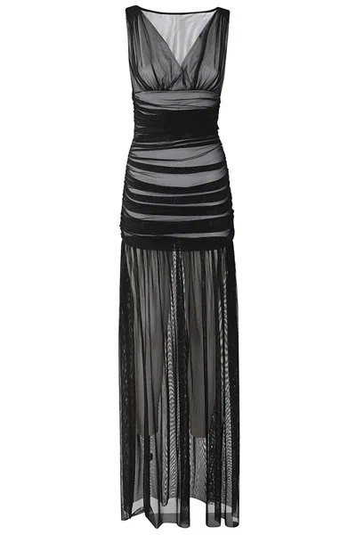 Norma Kamali Tara Pickleball Gown In Black
