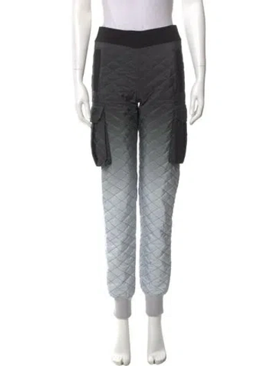 Pre-owned Norma Kamali Tie-dye Print Skinny Leg Pants W/ Tags In Black