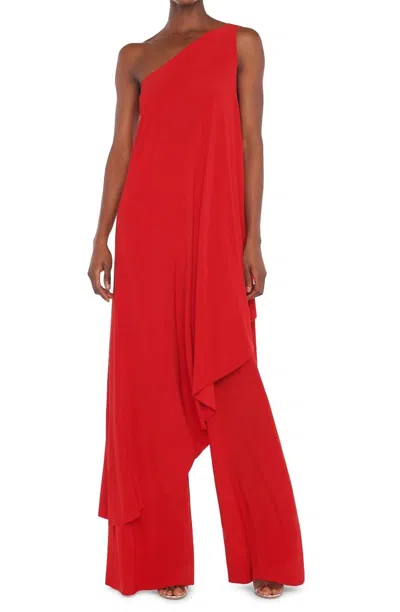 Norma Kamali Tiger Red Diagonal Tunic In Orange