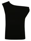 Norma Kamali Drop Shoulder Top In Black