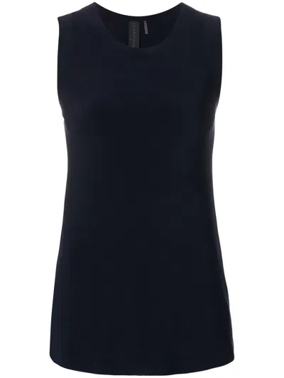 Norma Kamali Top Blue In Black