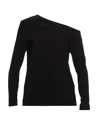 Norma Kamali Black Off-shoulder Top In Tech Fabric Stretch Woman In Black