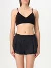 Norma Kamali Cropped Slip Bra Top In Black