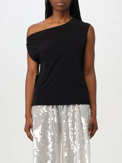 Norma Kamali Top  Woman Color Black In Schwarz