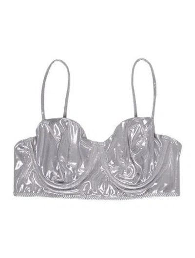 Pre-owned Norma Kamali Top In Silver