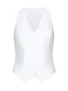 Norma Kamali Simple Vest In Snow White