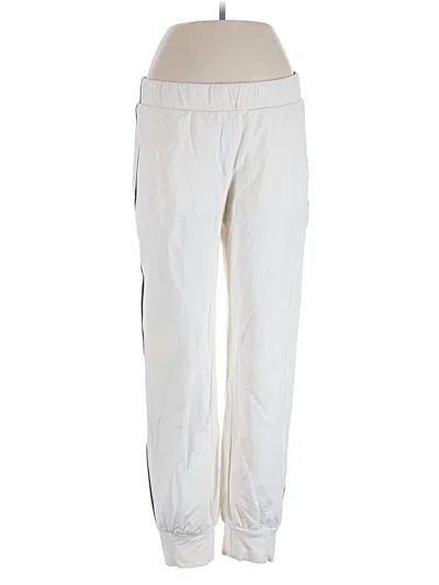 Pre-owned Norma Kamali Track Pants In Ivory