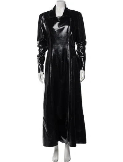 Pre-owned Norma Kamali Trench Coat In Black