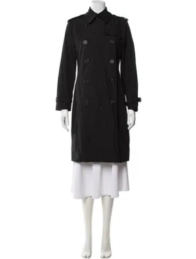 Pre-owned Norma Kamali Trench Coat In Black