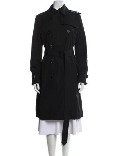 Pre-owned Norma Kamali Trench Coat In Black