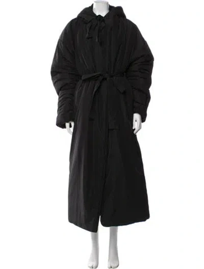 Pre-owned Norma Kamali Trench Coat In Gray