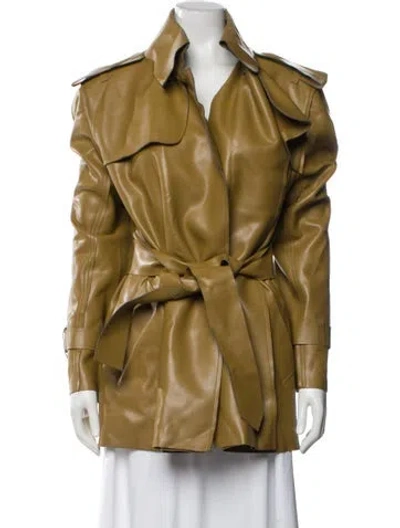 Pre-owned Norma Kamali Trench Coat In Neutral