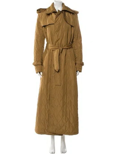 Pre-owned Norma Kamali Trench Coat In Neutral