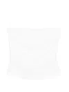 Norma Kamali White Solid Strapless Top In White