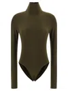 Norma Kamali Turtle Bodysuit In Green