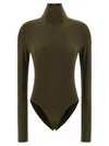 Norma Kamali Turtle Bodysuit In Green