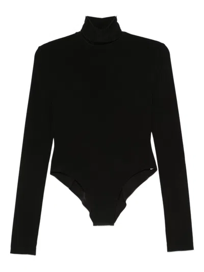 Norma Kamali Turtle-neck Bodysuit In Black