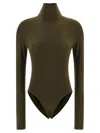 Norma Kamali Turtle Bodysuit In Green