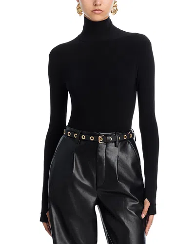 Norma Kamali Turtleneck Bodysuit In Black