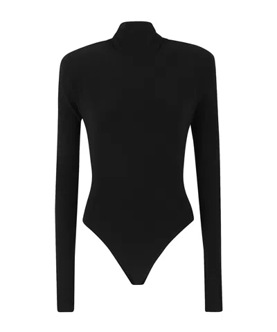 Norma Kamali Turtleneck Bodysuit In Black