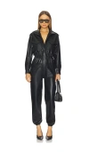 Norma Kamali Turtleneck Cargo Jumpsuit In Black