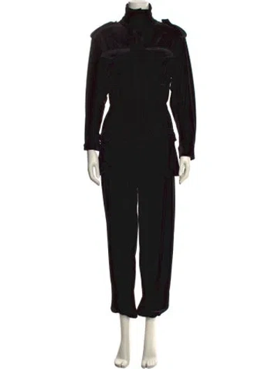 Pre-owned Norma Kamali Turtleneck Jumpsuit In Black