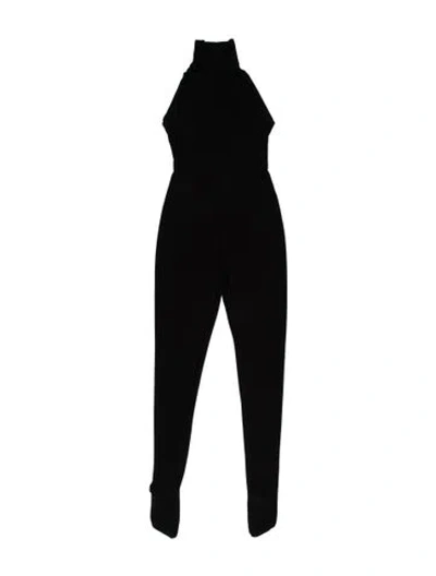 Pre-owned Norma Kamali Turtleneck Jumpsuit In Black