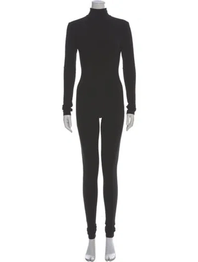 Pre-owned Norma Kamali Turtleneck Jumpsuit In Gray