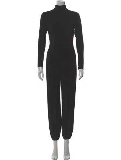Pre-owned Norma Kamali Turtleneck Jumpsuit In Gray