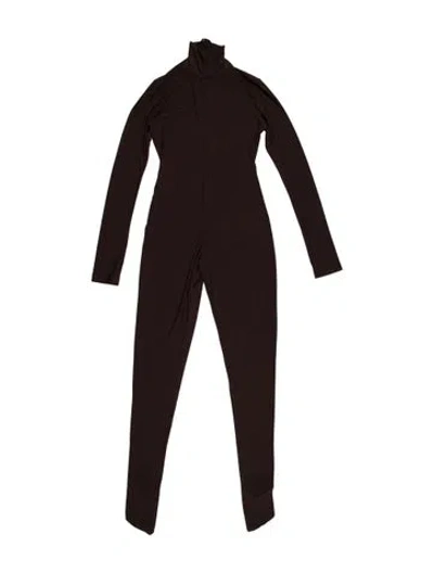 Pre-owned Norma Kamali Turtleneck Jumpsuit W/ Tags In Brown