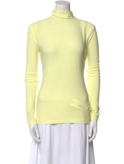 Pre-owned Norma Kamali Turtleneck Long Sleeve Sweatshirt In Green