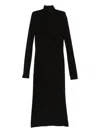 Norma Kamali Turtle-neck Midi Dress In Black