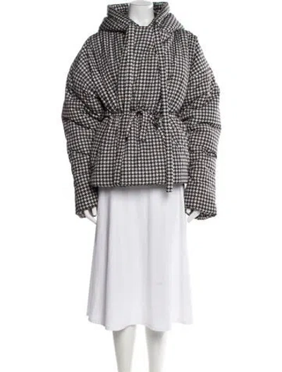 Pre-owned Norma Kamali Tweed Pattern Jacket In Multi