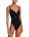 Norma Kamali Twist One Piece Swimsuit In Black