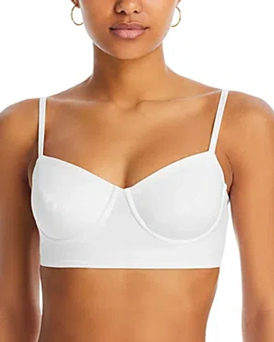 Norma Kamali Underwire Bikini Top In White