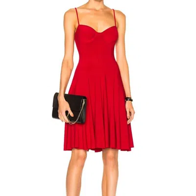 Norma Kamali Underwire Dress To Knee In Red