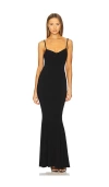 NORMA KAMALI UNDERWIRE FISHTAIL GOWN
